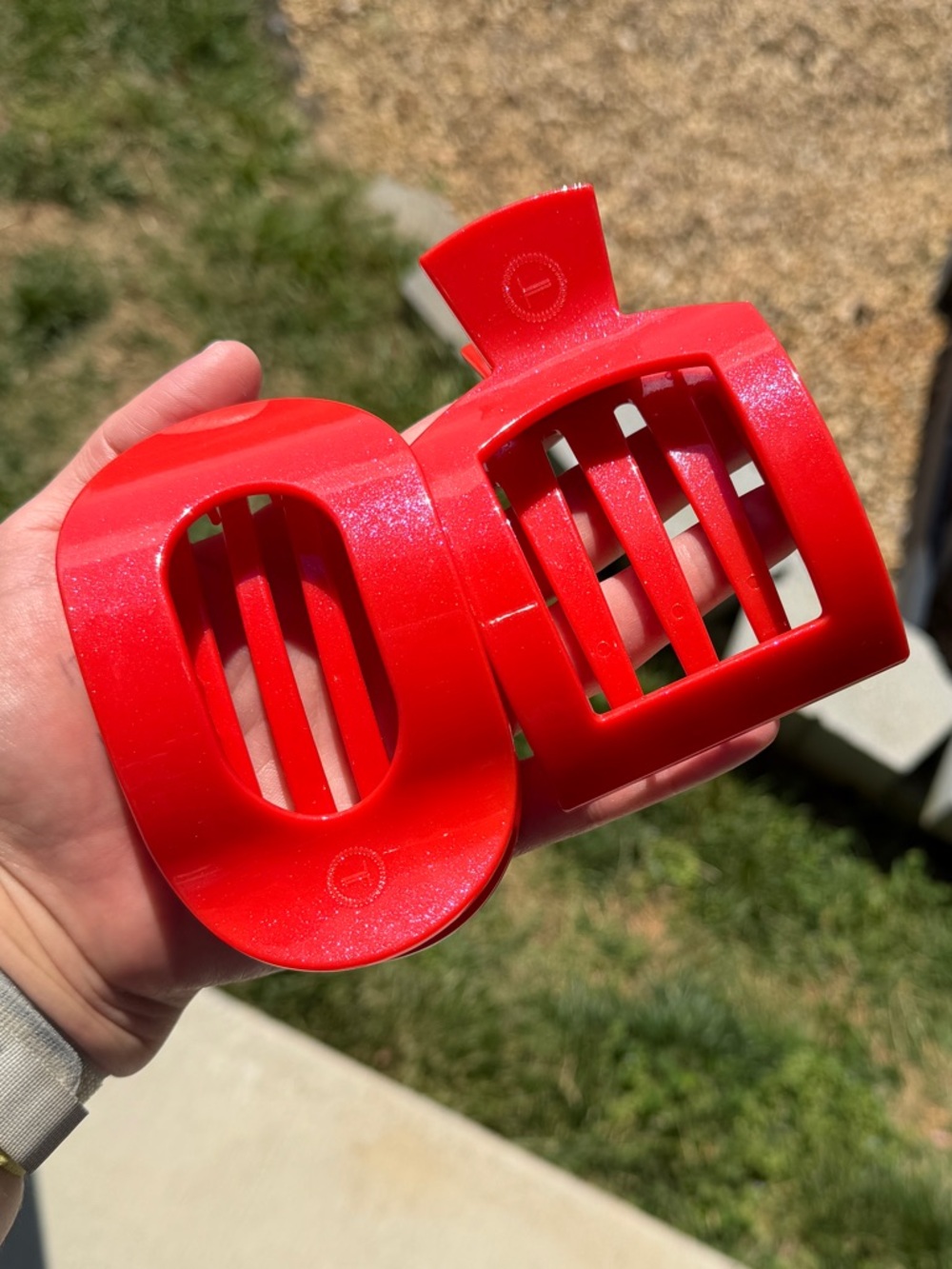 Teleties - Rudolph Red large flat clip bundle